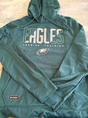 Philadelphia Eagles Green Combine Training Hoodie